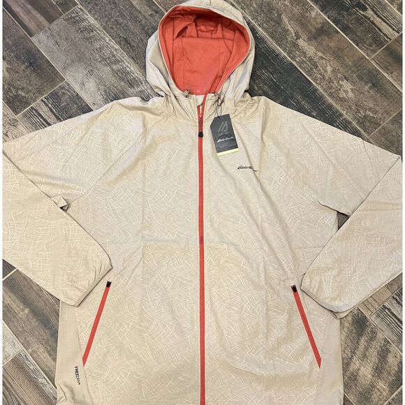 NEW $120 Eddie‎ Bauer Motion Freedry Full Zip Hood Lightweight Jacket Men Size M - Picture 1 of 8